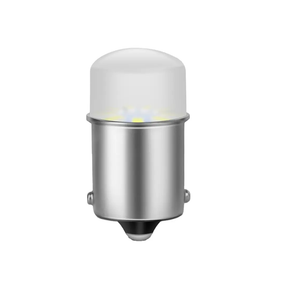 Автолампа світлодіодна P21W/1156, цоколь BA15s, 3014 х 9 smd, жовта, лінза 12 В