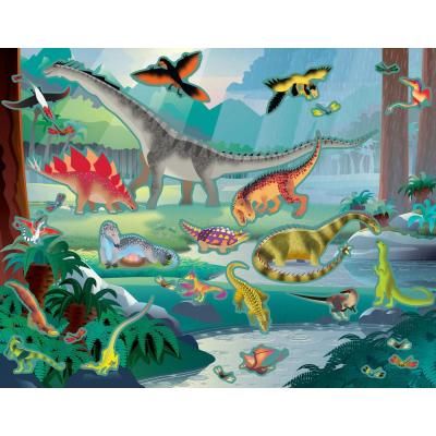 Набор для творчества Melissa&amp;Doug Набор многоразовых наклеек Доисторический мир (MD9341) | Зображення 2