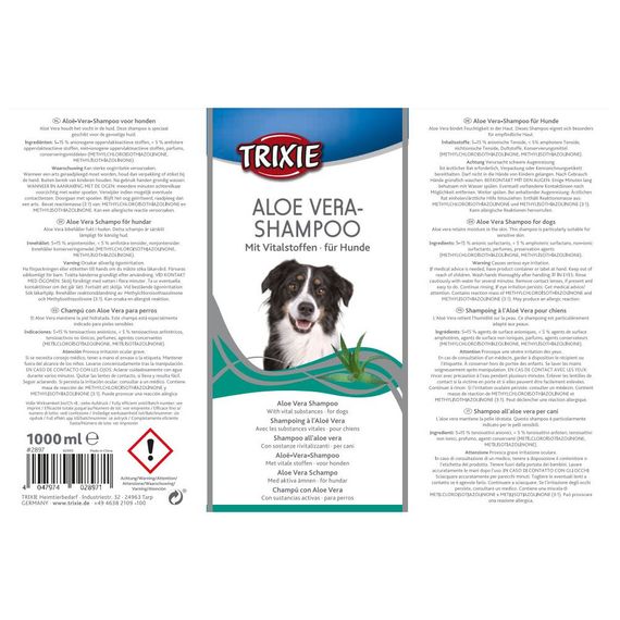 Шампунь Trixie з алоє вера 1 л | Зображення 1