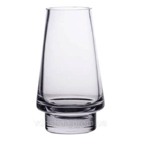 Стеклянная декоративная ваза для цветов 25 см прозрачная ваза для интерьера 1.9 л HP-10-20