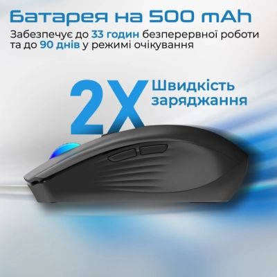 Мышка Promate Kitt Wireless Black (kitt.black) | Зображення 3