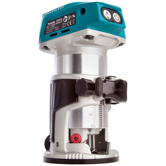 Фрезер акумуляторний з набором аксесуарів Makita DRT50ZX2 (6/8 мм, 10000-30000 хв-1, BL, LXT, без акумулятора та зарядного пристрою) | Зображення 3