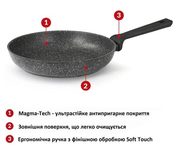 Сковорода Flonal Pietra Lavica 24 см (PLIPP2480) | Зображення 2
