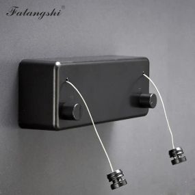 Мотузка для білизни, складна настінна сушарка для білизни (чорна)