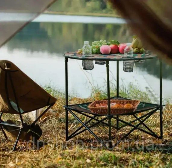 Розкладний набір для пікніка, круглий стіл та 4 стільці, компактна сумка GP4264 | Зображення 3