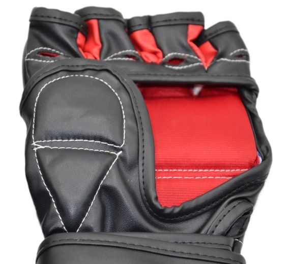 Перчатки MMA PowerPlay 3053 Черно-Красные L/XL | Зображення 5