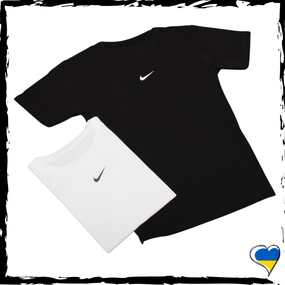Футболка Nike. Футболка чоловіча Найк. Футболка мужская найк. Футболка біла / чорна