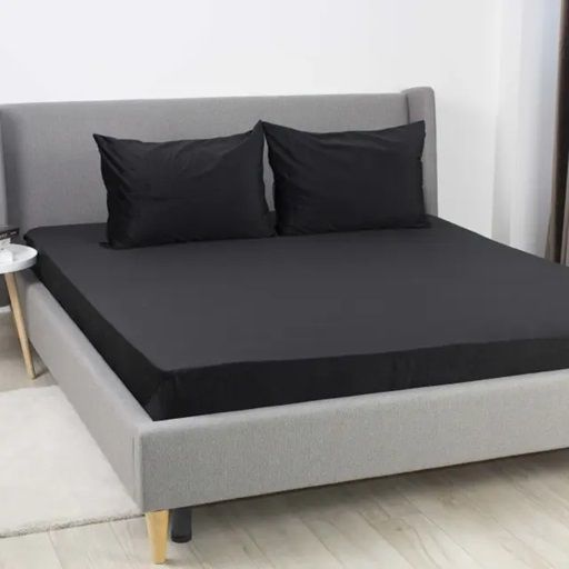Простынь на резинке двуспальное ТЕП VELOUR 2-04756_34657 160х200 см черная | Зображення 1
