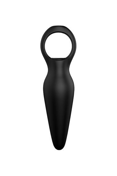 Анальна пробка з вібрацією Dream Toys CHEEKY LOVE TAPERED PLUG BLACK | Зображення 3