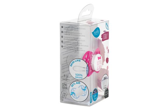 Пустышка симметрическая Nuvita NV7085 Air55 Cool 6m+ &quot;LITTLE GIRL&quot; ярко-розовая (NV7085SI) | Зображення 3
