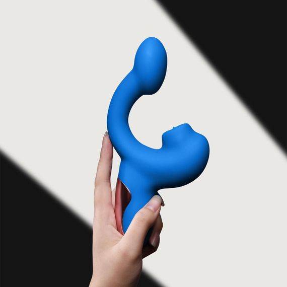 Смарт-вібратор Magic Motion Ponder Blue, подвійна стимуляція, віброяйце+язичок для клітора | Зображення 7