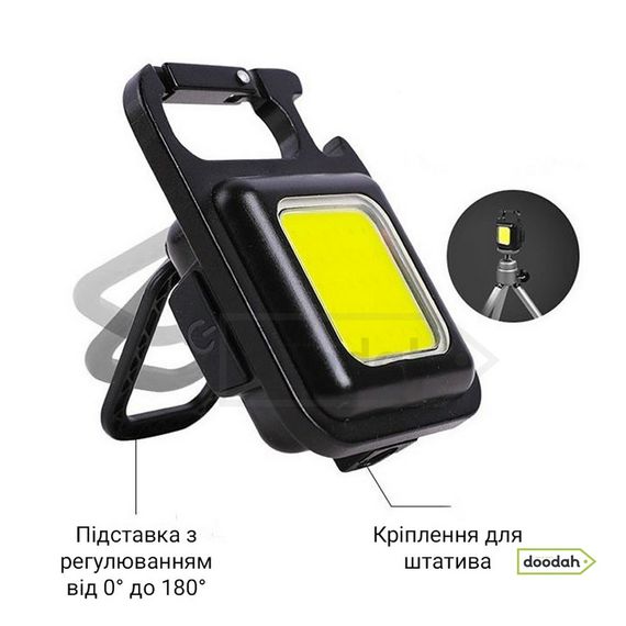Акумуляторний ліхтарик карабін - LED CARPRIE W5138 (500mAh, магніт, брелок, IPX4) | Зображення 4