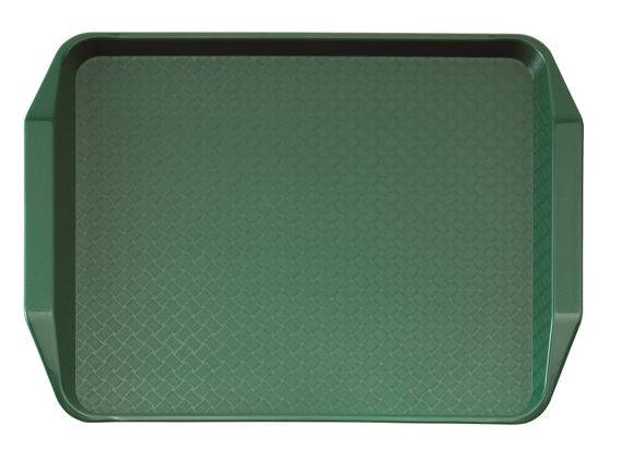 Прямоугольный поднос с ручками 30х43 см, Cambro (США), Зелёный