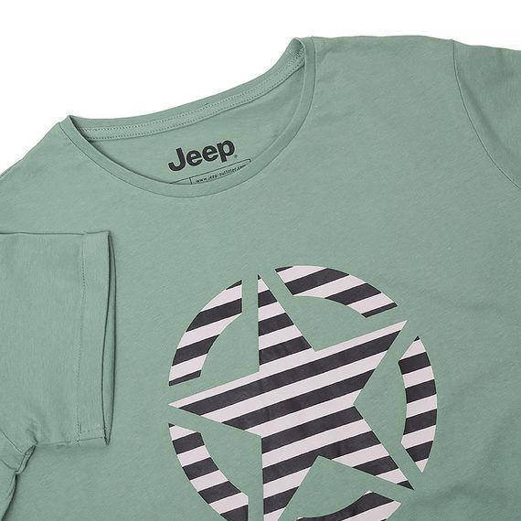 Футболка JEEP T-SHIRT OVERSIZE STAR Striped Print Turn | Зображення 2