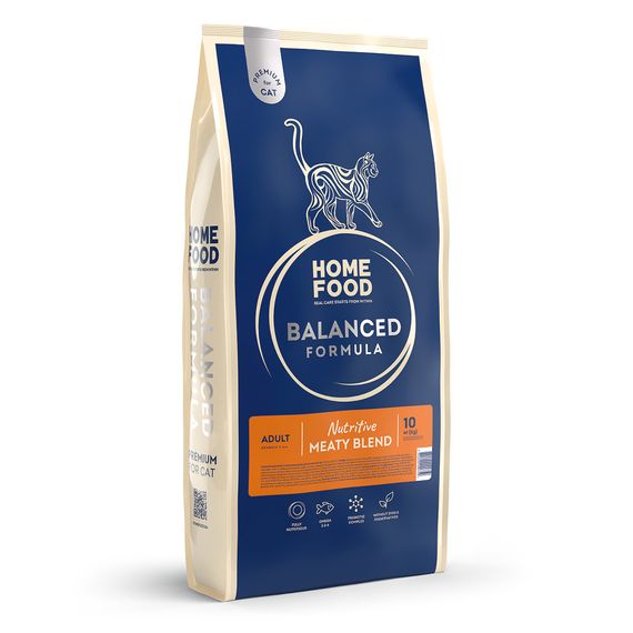 Сухий корм для дорослих котів "М’ясне асорті" Nutritive Balanced Formula, 10 кг