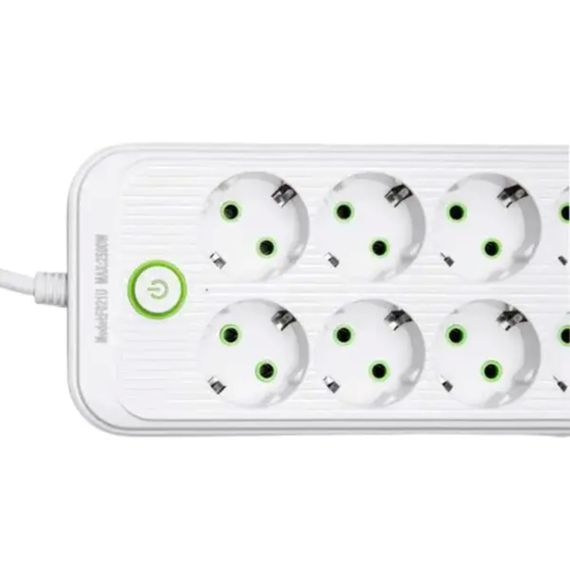 Мережевий фільтр-подовжувач 8 розеток 4xUSB-A 2xUSB-C 5м білий  HP-5-55 | Зображення 2