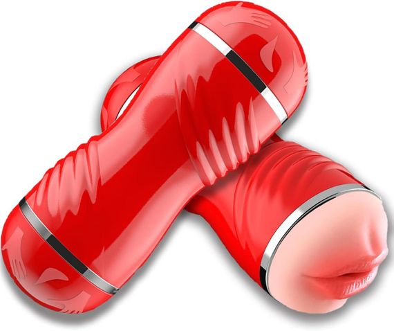 Мастурбатор з двома входами OYO - Double Pump RED, YQM-205 RED Sex Aura | Зображення 2