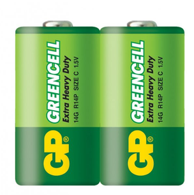Батарейка сольова С/R14 (пл-2шт) GP Greencell