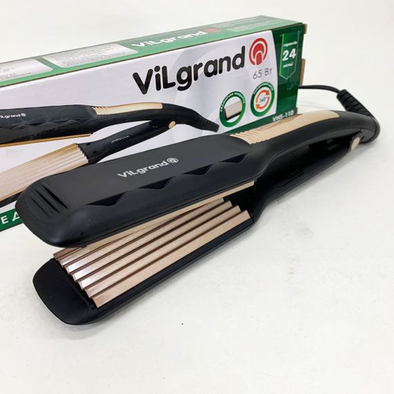 Плойка гофре для волосся ViLgrand, Випрямляч-гофре для тонкого волосся Випрямляч прямий AU-35 | Зображення 2