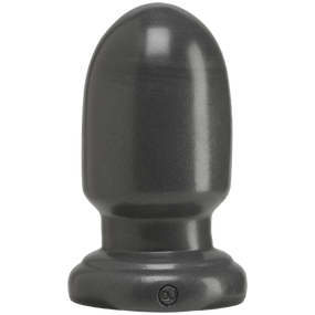 Анальная пробка для фистинга Doc Johnson American Bombshell - Shell Shock S Gun Metal, диаметр 7,4см