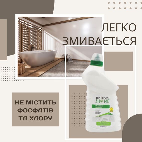 Засіб для чищення унітазу Farmasi Mr. Wipes 750 мл | Зображення 2