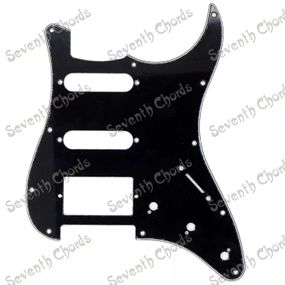 Пікгард для електрогітари SSH Fender Stratocaster ST China ЧОРНИЙ