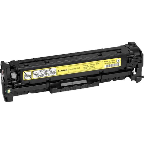 КАРТРИДЖ ОРІГІНАЛЬНИЙ CANON 718 YELLOW З ЗАПРОБОКИЙ