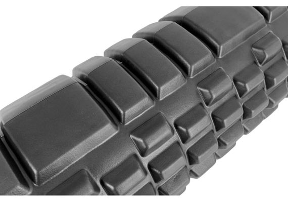 Масажний ролик EasyFit Grid Roller 33 см v.1.1 Чорний (EF-2020a-BK) | Зображення 1