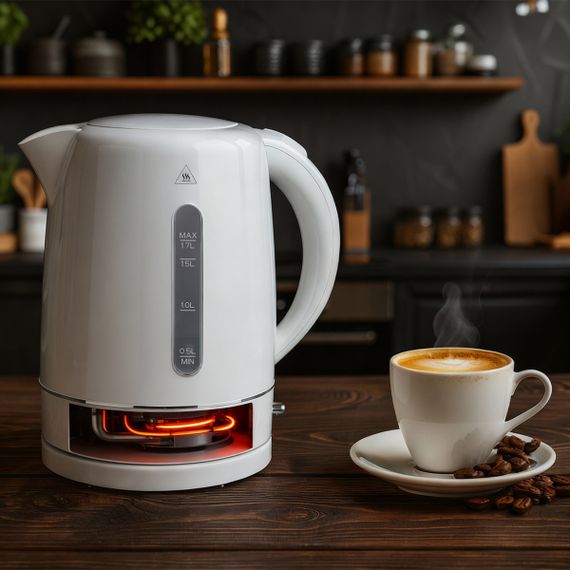 Електрочайник Adler AD 1385 білий 1,7 л, 2200 Вт | Зображення 7