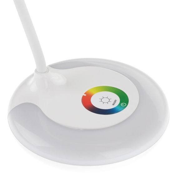 Настольная цветная LED RGB лампа с USB SL-84 5W WH | Зображення 5