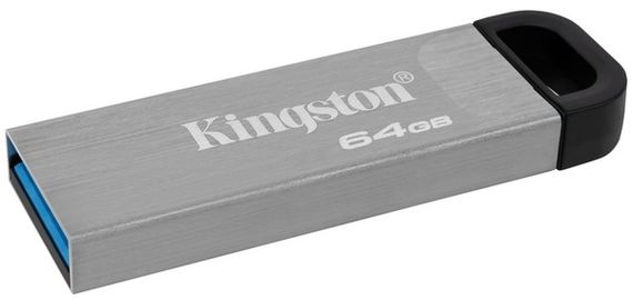 Flash Drives Kingston DataTraveler Kyson 64GB USB 3.2 (DTKN/64GB) Silver/Black