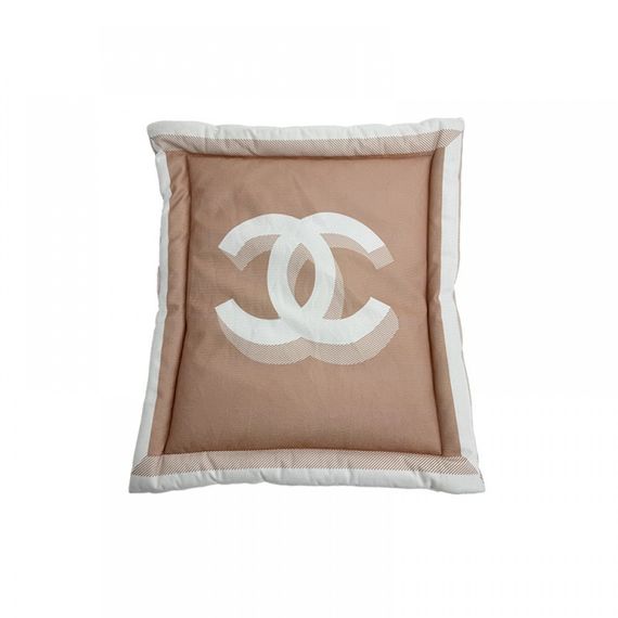 Брендовый коврик-лежанка для собак и кошек CHANEL  коврик в машину, бежевый