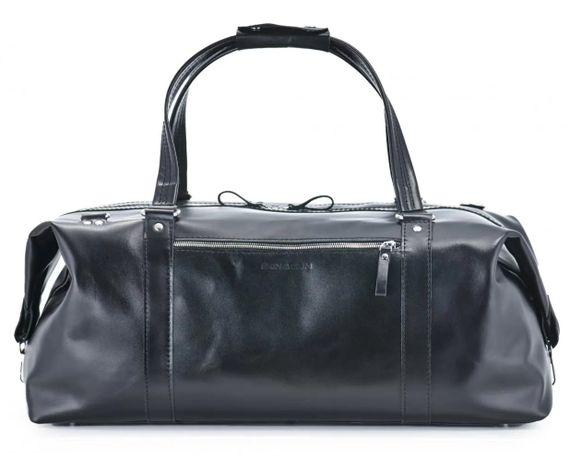 Шкіряна дорожня сумка Skin and Skin Stout L 55х27х23 см Чорна (BB01BL-L) | Зображення 2