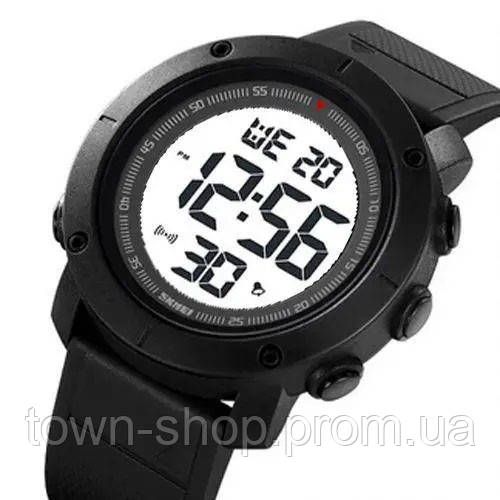 Часы наручные мужские SKMEI 2122BKWT BLACK-WHITE, мужские тактические часы. Цвет: черный | Зображення 3