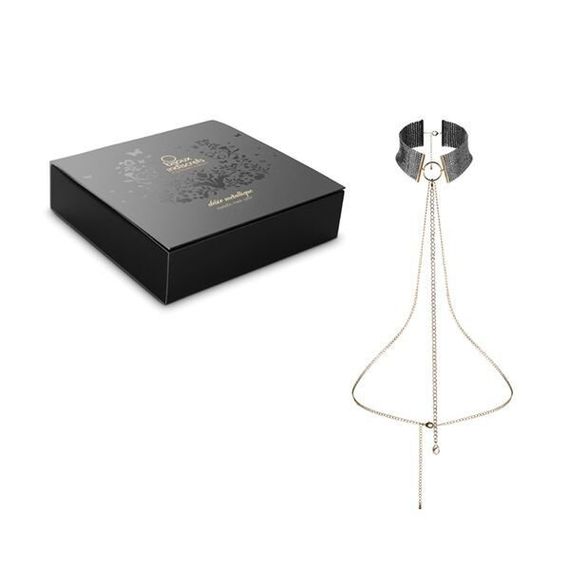 Прикраса Bijoux Indiscrets Desir Metallique Collar, Чорний, One Size | Зображення 4