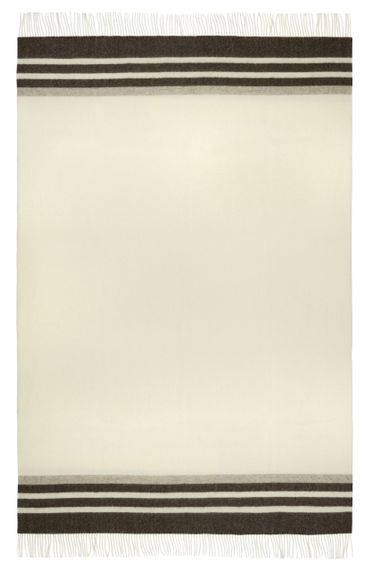 Плед з екологічної вовни білий-айворі Love You 140 x 220 см | Зображення 3