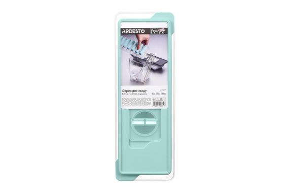Форма для льда Ardesto Fresh StiСk AR1102TP 9.5x3.8x27 см бирюзовая | Зображення 3