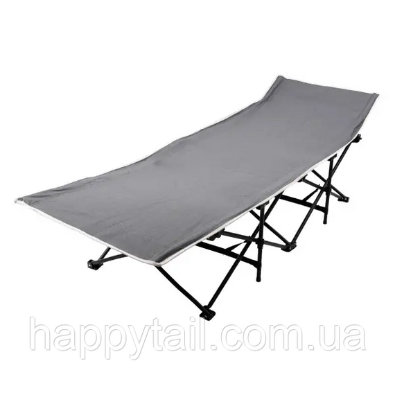 Кровать раскладная туристическая 185x60x50 см стальная раскладушка для кемпинга и дачи SJ-0033G | Зображення 5
