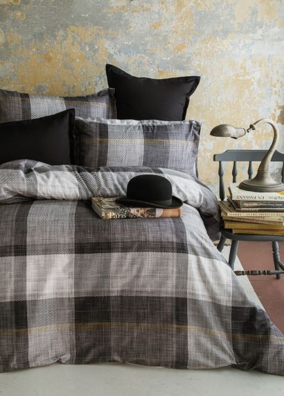 Комплект постільної білизни Issimo Digital Satin 200х220 см Dunloe Black