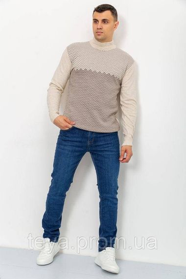 Светр чоловічий колір світло-бежевий розміри XXL, XL, L FA_003570 | Зображення 1