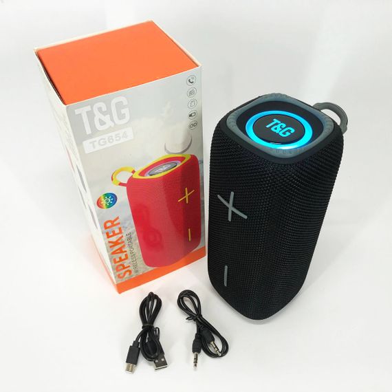 Портативна Bluetooth колонка TG654 8W з підсвічуванням. RF-929 Колір: чорний | Зображення 3