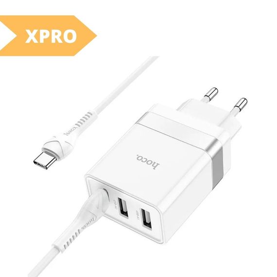 Сетевое Зарядное Устройство XPRO N21 Pro PD30W+QC3.0 Type-C to IP белое (33291-01_418) | Зображення 1