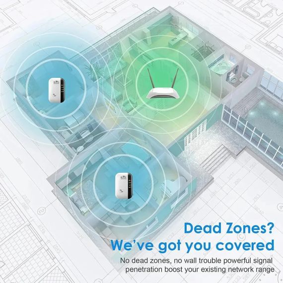 Wi-Fi ретранслятор, 300 Мбит/с, 802.11N. Белый | Зображення 7