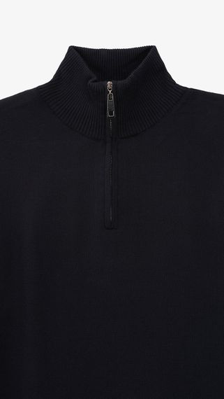 Джемпер однотонний чоловічий GENUA G01205-0001 L Темно-синій shop (2000999472220) | Зображення 1