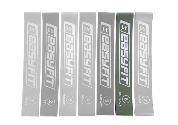 Гумка для фітнесу EasyFit №6 сіра (EF-1813-6) | Зображення 1