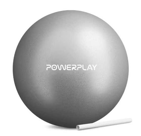 М'яч для пілатесу, йоги та реабілітації PowerPlay PP_4415 Body Shape Ball 22 см Сірий (PP_4415_Grey) | Зображення 2