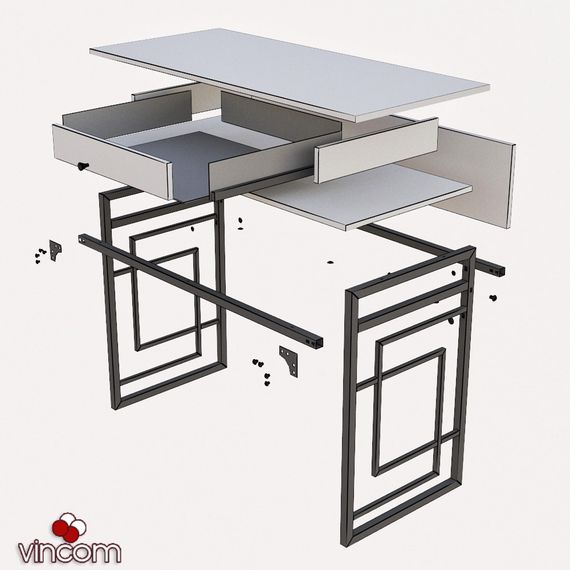 Стол рабочий Metall-Design Квадро | Зображення 1