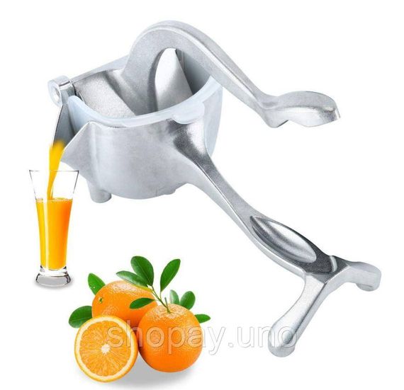 Ручная соковыжималка - пресс для фруктов и цитрусовых Hand Juicer металлическая с зажимом | Зображення 1