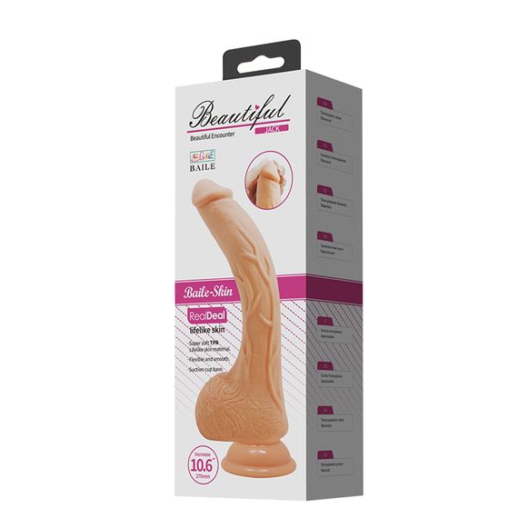 Фалоімітатор - Beautiful Encounter Jack Dildo Flesh | Зображення 7
