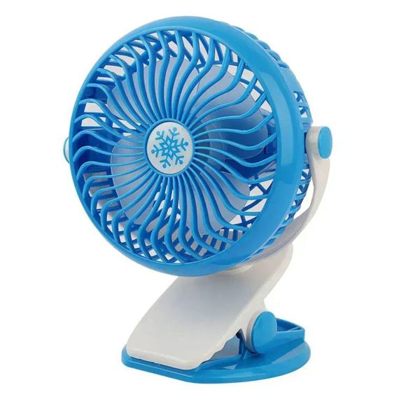 Акумуляторний міні-вентилятор з прищіпкою, USB, LY-582 / Настільний вентилятор / Вентилятор на стіл | Зображення 2